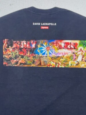 Supreme Holy War Tee Navy Size XXL FW24 Artist: David LaChapelle 