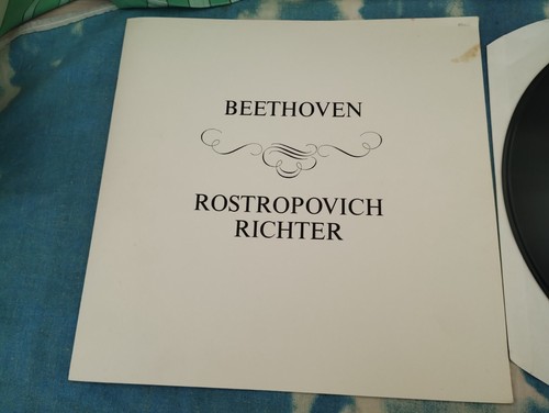 835 182/3 AY Beethoven Compl Sonatas Piano & Cello Richter Rostropovich 2LP BOX - Zdjęcie 3 z 5