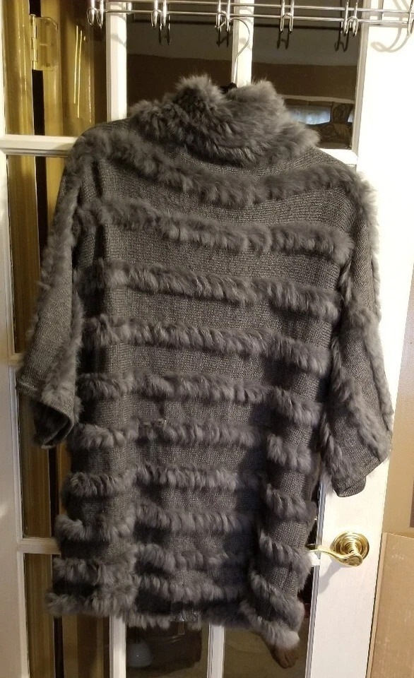 SUÉTER ROSA CON RIBETE DE ZORRO TEJIDO ITALIA Foto 3 de 4