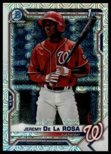 2021 Bowman Jeremy De La Rosa Chrome Prospects Mojo Refractor #BCP-25