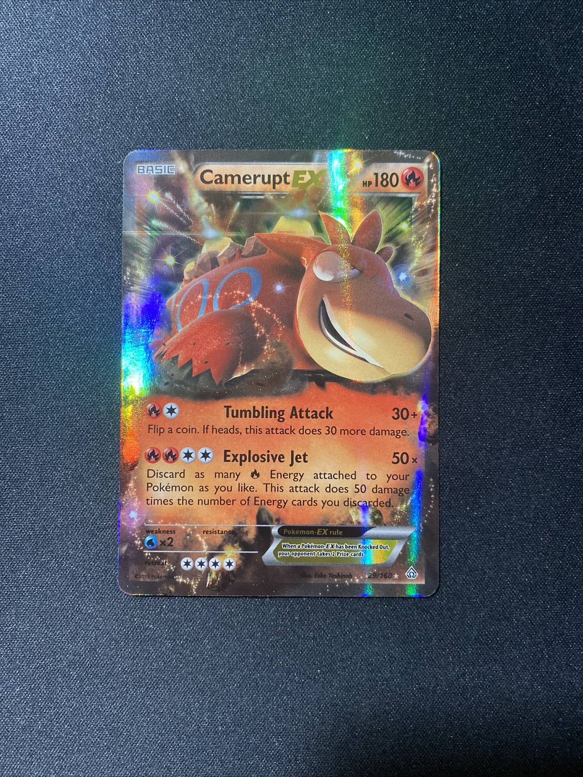 Camerupt EX 29/160 Primal Clash Holo Ultra Rare Pokemon Card Near Mint