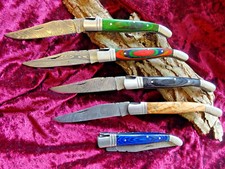 Laguiole Damastklinge Taschenmesser Klappmesser Damastmesser Handmade  19cm