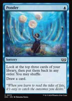 Ponder - 73 - NM - Commander: Duskmourn: House of Horror - MTG