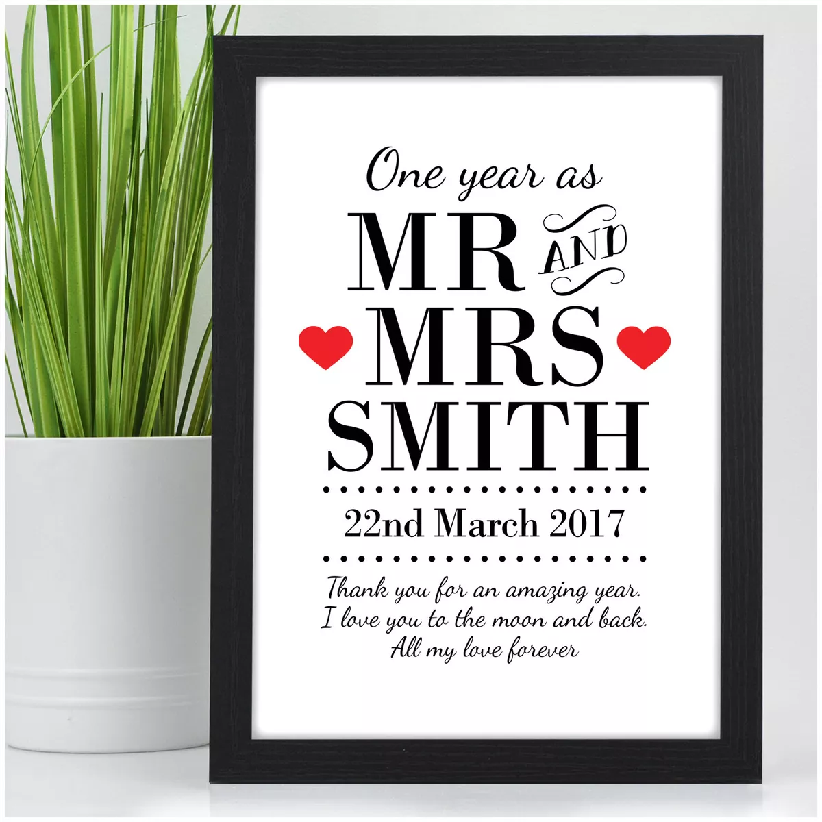 First wedding anniversary ornaments deals