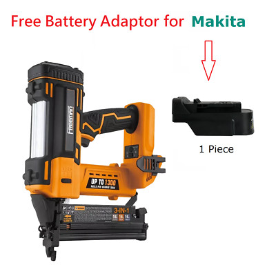 Freeman PE20V31618G 20V 3-in-1 Nailer/Stapler Tool Only + Free MAKITA Adapter