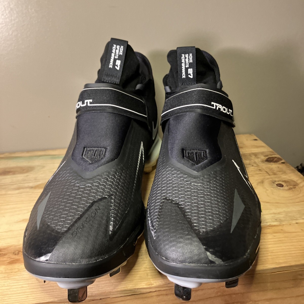NEW Nike Force Zoom Trout 8 Elite Baseball Cleats Black Mens Size