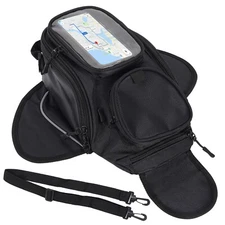Motorcycle Tank Bag Waterproof Magnetic Motorbike Phone Holder Fuel Saddlebags