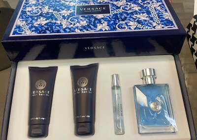 Versace Pour Homme Gift Set-100ml Shampoo+100ml After Shave+10ml