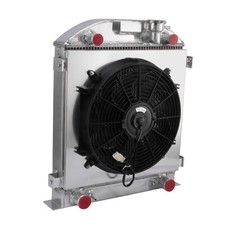 3 Row Radiator Shroud Fan Fits 1928 1929 Ford Model Series A Flathead V8 Engine
