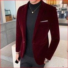 Gold Velvet Men Suit Jacket Wedding Dress Jacket Slim Suit Jacket Evening Dress