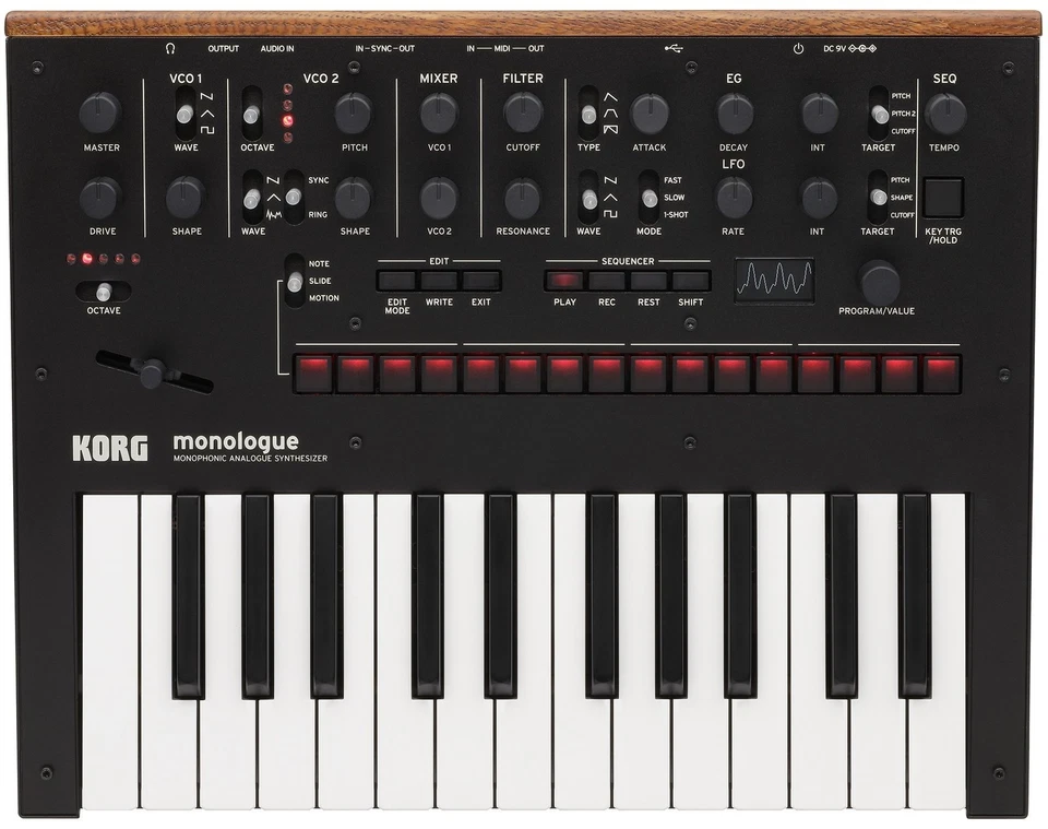 KORG Monophonic Analog Synthesizer monologue Black 25 key - Image 2 of 4