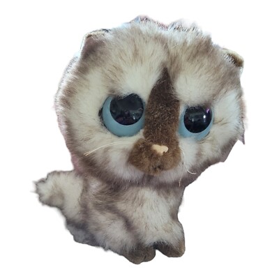 Vintage Pity Pets Siamese Cat Plush Big Eyes Stuffed Kitty Toy ''Abby'' NOS