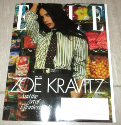 (NEW) ELLE MAGAZINE March 2025 ZOE KRAVITZ Effortless Style FREE US SHIP