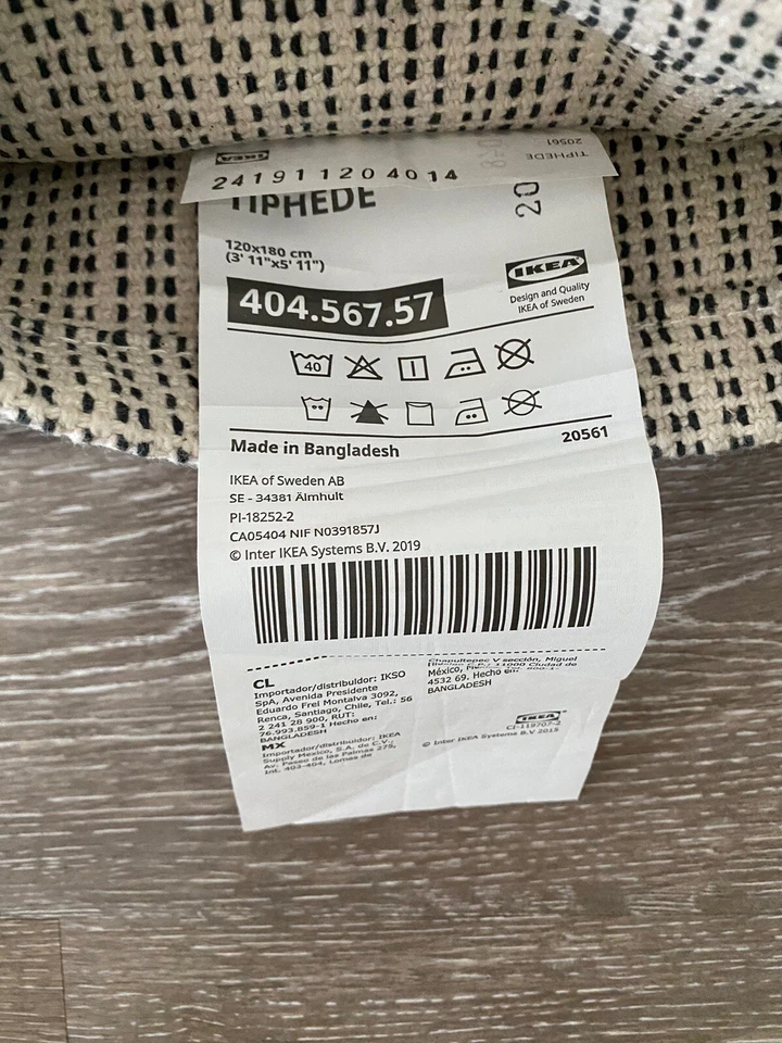 Alfombra a rayas Ikea Ticking Foto 3 de 4