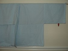 SKIP HOP Baby Boy Cribskirt Nursery solid Blue cotton linen EUC