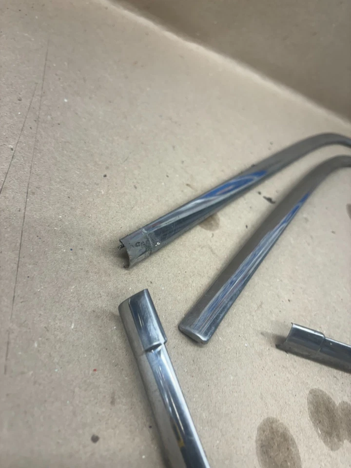 1981-1993 Dodge W250 D100 W150 REGULAR SINGLE CAB ROOF DRIP RAIL TRIM SET ROYAL - Image 2 of 4