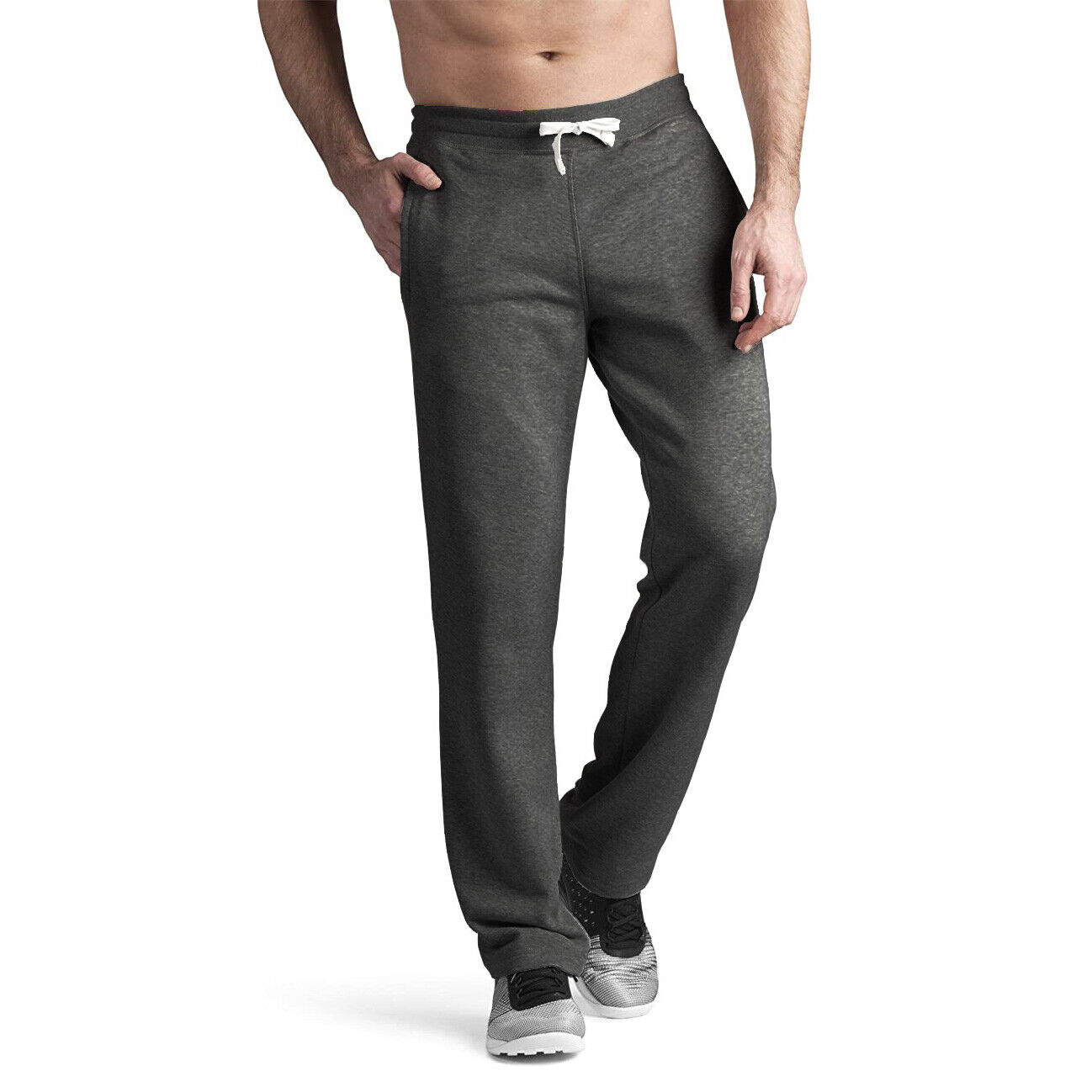 34 36 38 LEG EXTRA LONG DARK GREY Jogging Joggers Gym Bottoms