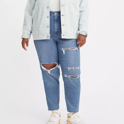 NWT Levi's Plus Size High Waisted Mom Jeans in Summer Games