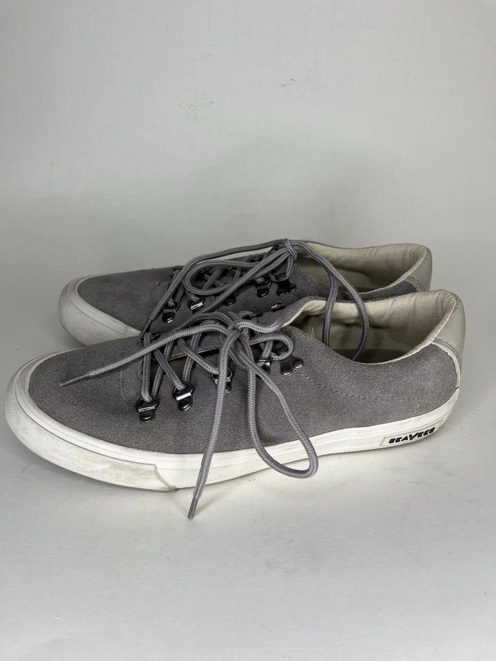 Seavees Yosemite Zapatos de Senderista Tenis con Cordones Mujer Talla 9 Gris Gamuza Foto 3 de 4