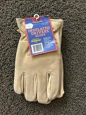 NOS NEW Kinco 94HK-L Men's Suede Pigskin Gloves Heat Keep thermal Lining Large