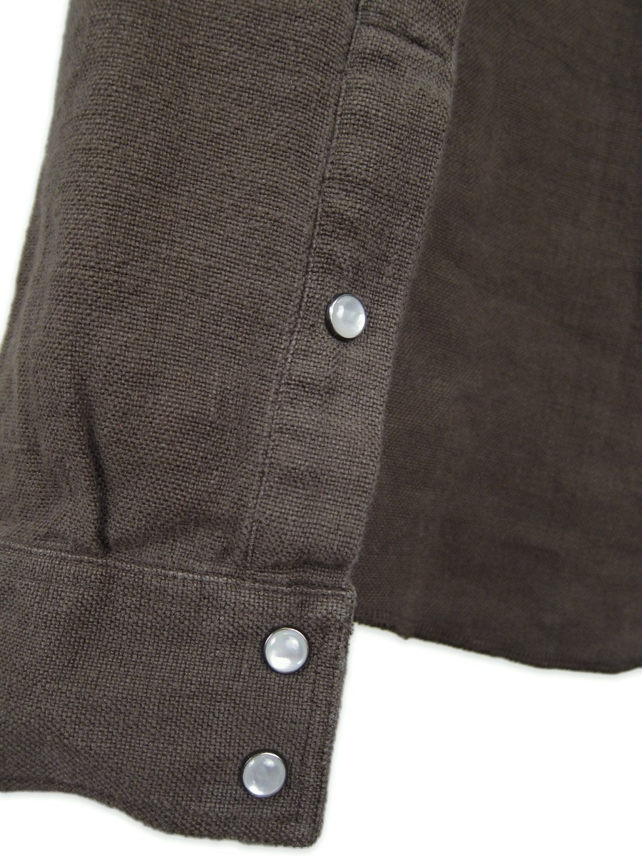 balmain SS13 ミリタリーシャツ　39 エポレット Balmain Khaki Linen Canvas Military Shirt SS13 sz. 38 Small