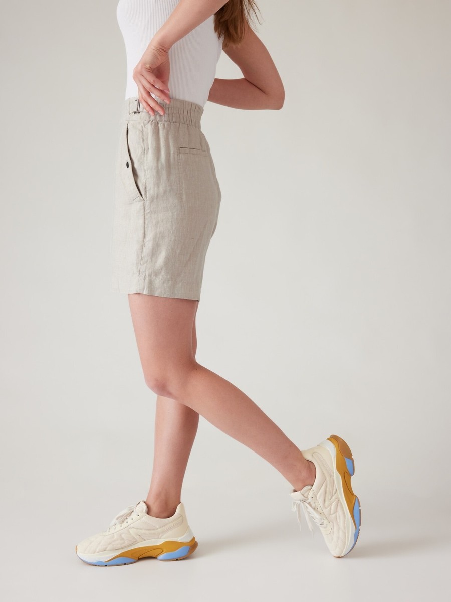 Athleta 22 Voyager Linen Shorts 22 Undyed #586829 | eBay