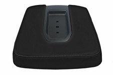 Fits 19-20 Gmc Sierra Pvc Leather Console Lid Armrest Bench Cover Gray Stitch