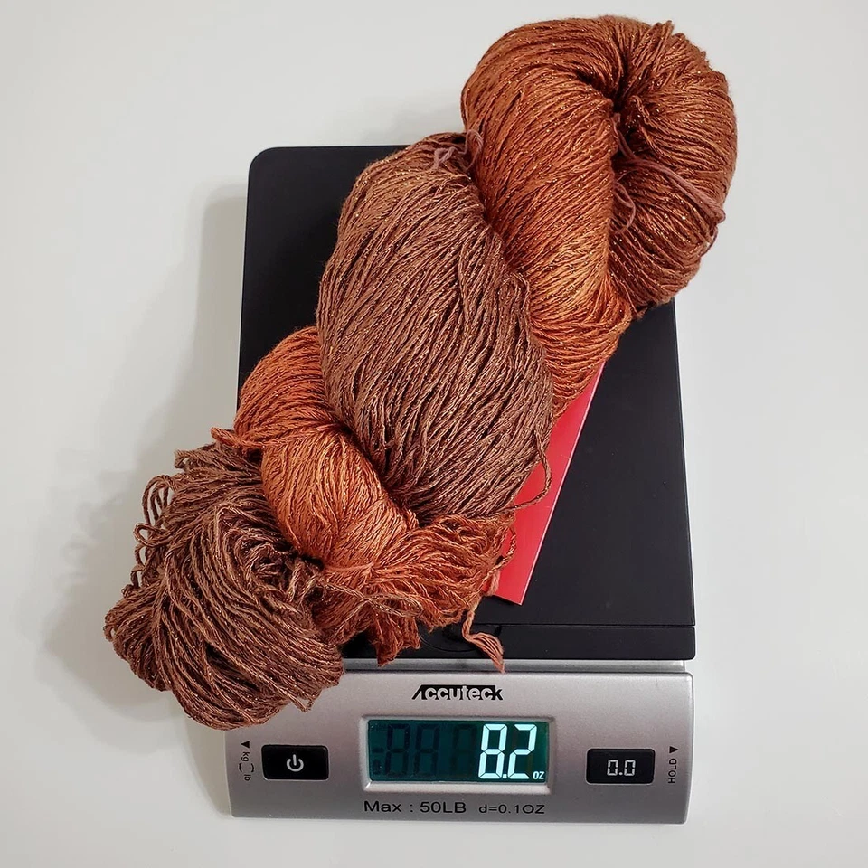 Синяя цапля пряжа вискоза металлический тыквенный пирог 550 ярдов 8,2 унц ручная роспись - Изображение 4 из 4