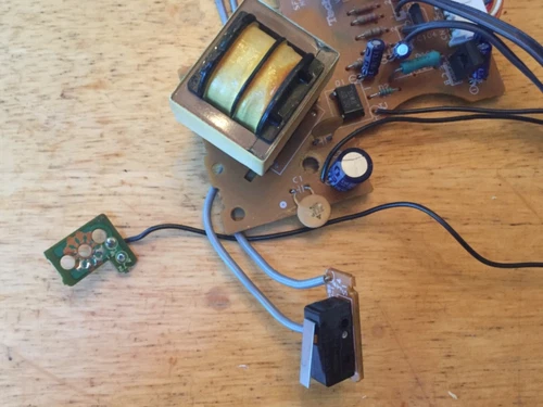 Technics SL-B200 Turntable Power Supply Circuit Board, Transformer & Microswitch