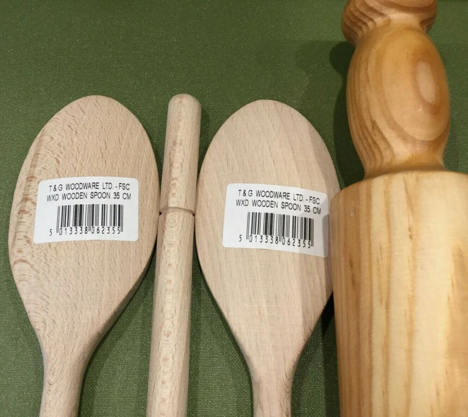 T & G Woodware Traditional Kitchen Utensil 6pc Set - Image 2 of 4