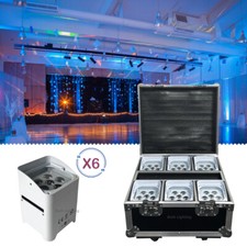 wireless uplight smart DJ S6 battery 6 18w RGBWA UV 6in1 wedding uplighting