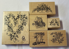 Wooden Rubber Scrapbook Craft Stamp Bundles Various Themes YOU PICK Lot s