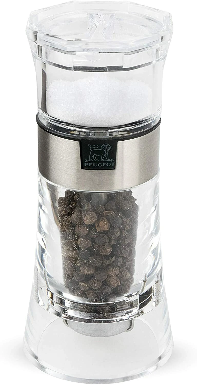 Peugeot Oslo Combi Salt Shaker and Pepper Mill, Clear