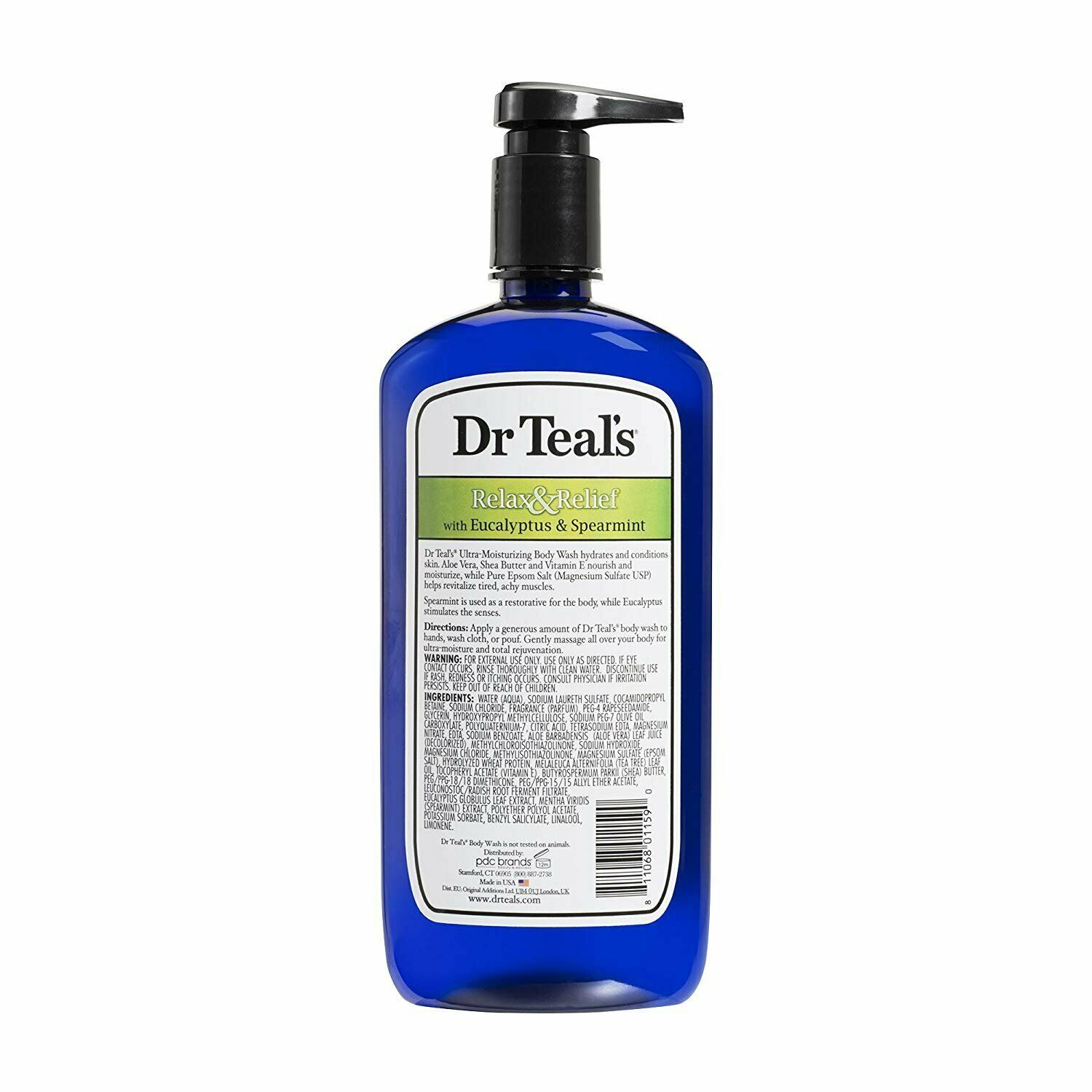 Dr Teal's Body Wash with Pure Epsom Salt Relax & Relief with Eucalyptus 24 Ounce 811068011590 eBay