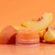 NCLA Beauty Sugar Sugar Peach 100% Natural Lip Scrub 0.5 oz