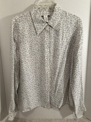 Vintage Rena Rowan Silk Blouse Size 10 Pre Loved Beautiful Condition