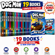 Dog Man Graphic Novels 19 Books Set Hardcover Dogman Full Set Kids - Brand NEW