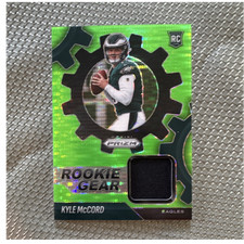 Panini Prizm 2025 Rookie Gear Kyle McCord Eagles Rookie Memorabilia NFL Card