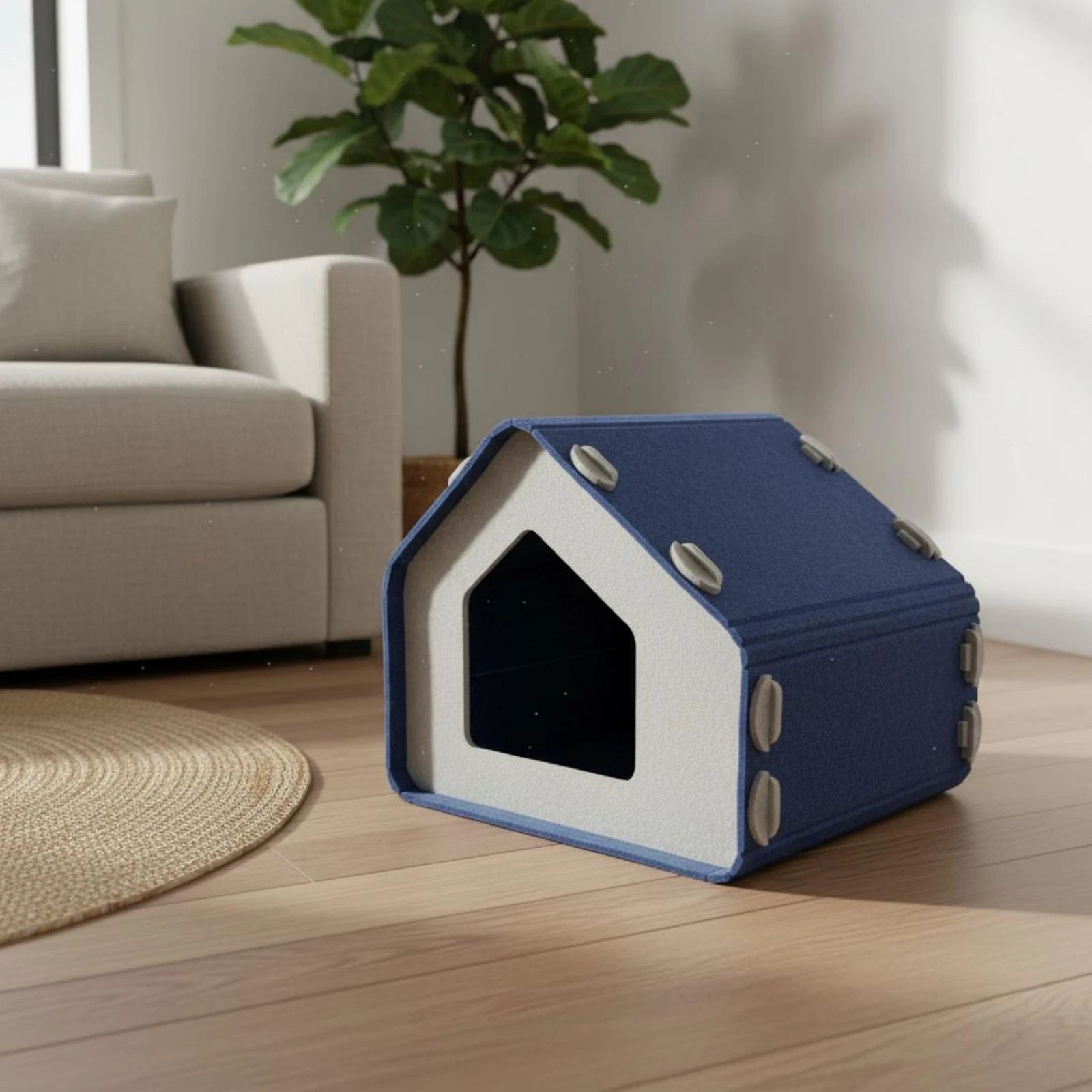 Felt Feline House Tear-Resistant Pet Furniture Sturdy