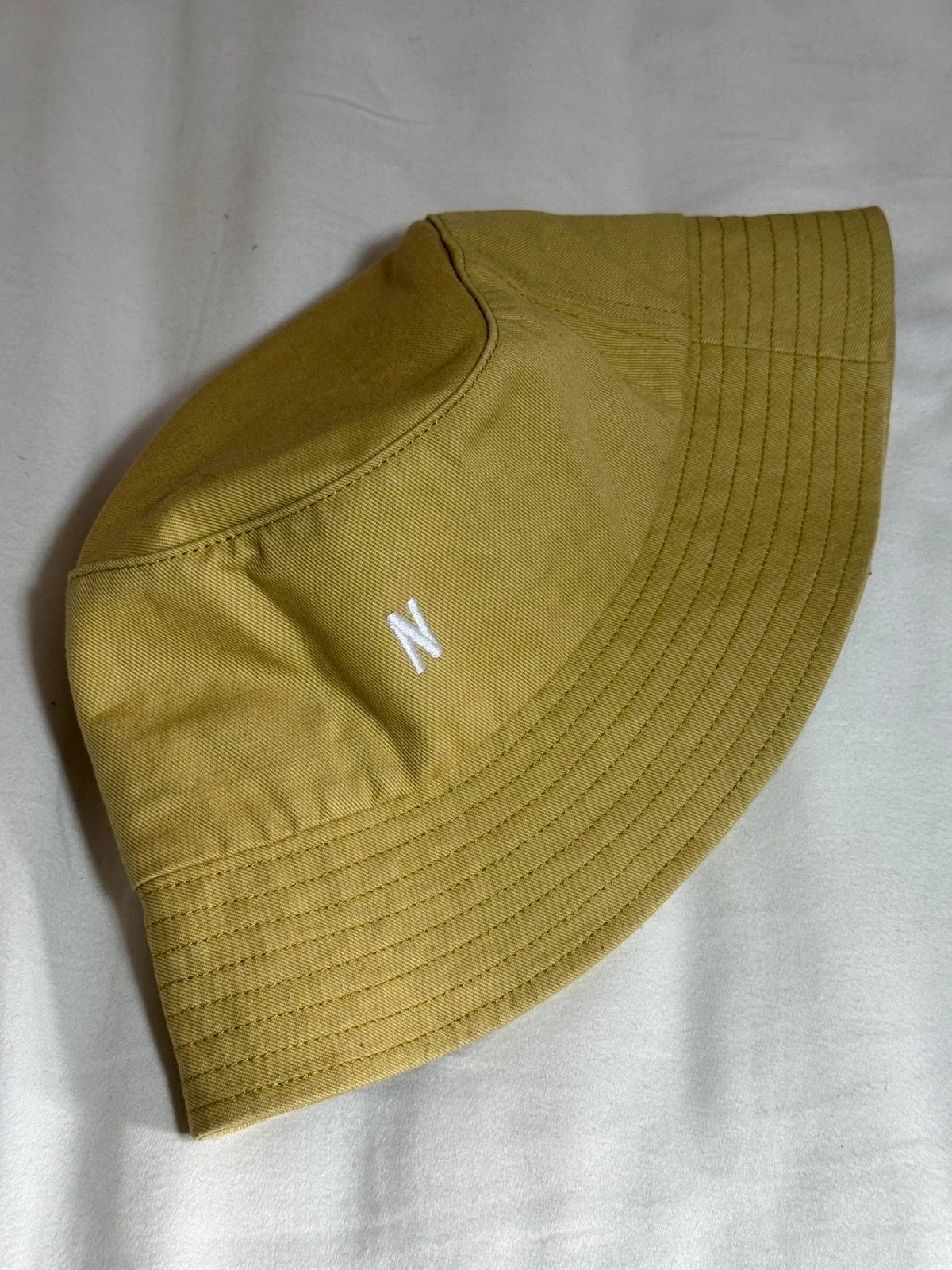 Norse Projects Yellow 'N' Bucket Hat Size M/L