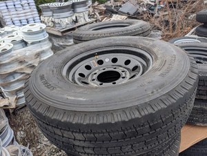 16" 8 LUG ON 6.5 STEEL WHEELS & 235/80/16 14 PLY LOAD RANGE G -  BLACK