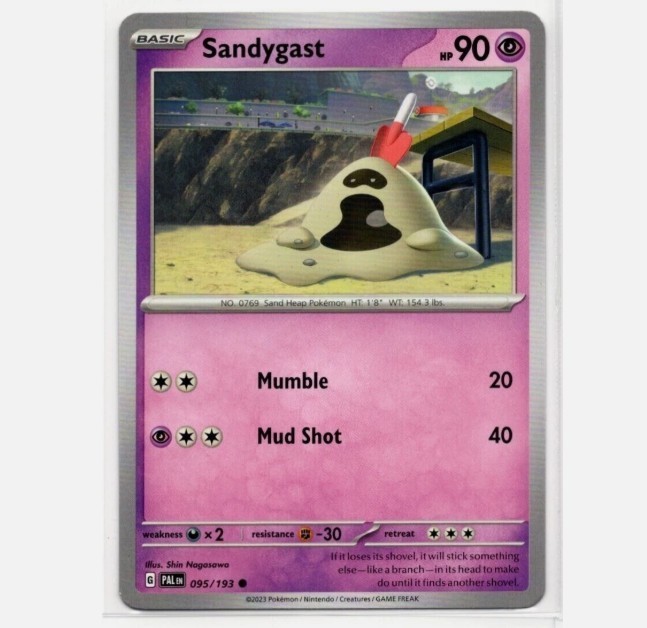Pokemon -  Sandygast 095/193  - Paldea Evolved  - NM/M