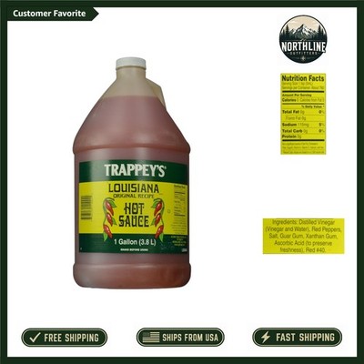 Versatile 1 Gallon Louisiana Hot Sauce - Perfect Added Spice for Any Meal!