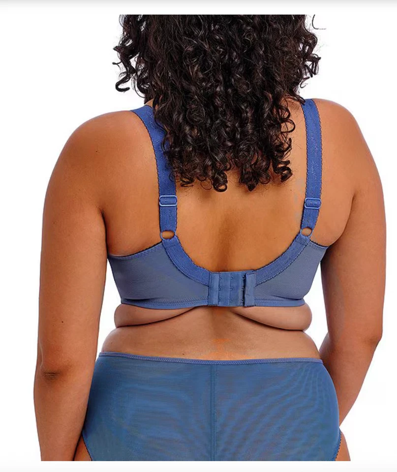 Elomi Namrah Bandless Plunge Bra Women's 38K Stone Wash Stretch Underwire - Image 2 of 4