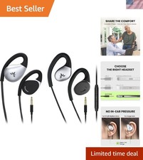 Versatile 3.5mm Open-Ear Headphones for Home & Outdoor - Comfort Sizes Available