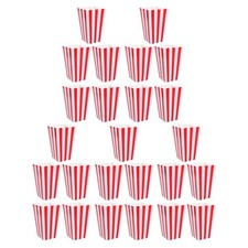  25 Pcs Snack Boxes Popcorn Container Paper Buckets Bulk Containers