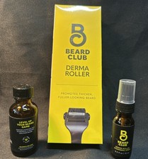 Beard Club Derma Roller, Beard Oil  Cleansing Spray
