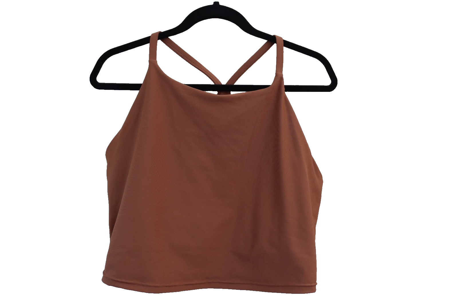Old Navy Active Powersoft Tank Top Built in bra Brown Size 2X Light Support (28)