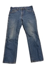 Vintage Dickies Mens Blue Jeans 5 Pocket Denim Fades 33x29 Straight Leg Mid Rise