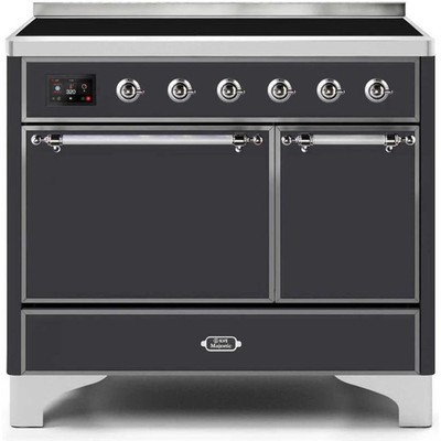 Ilve Majestic II Collection UMDI10QNS3MGC 40 Inch Freestanding Electric Inductio